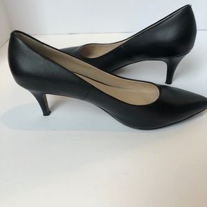 Cole Haan Harlow Pump II Leather Heel Black 10.5
